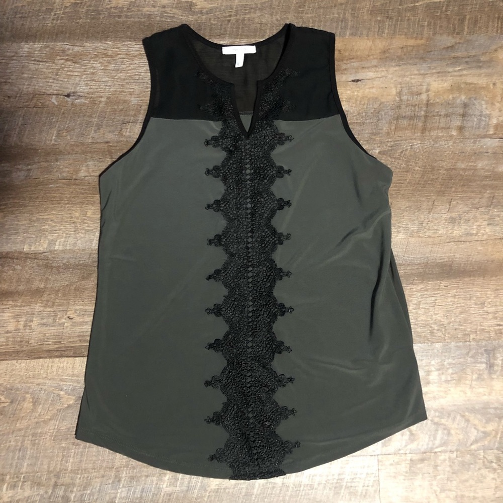 Army green and black tank